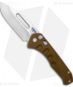 Medford Praetorian Swift Automatic Knife Yellow Drop Point (3.3" Tumbled)
