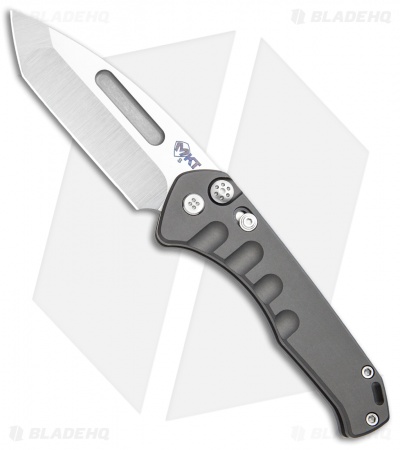 Medford Praetorian Swift Automatic Knife Gray Aluminum (3.3" Tumbled)