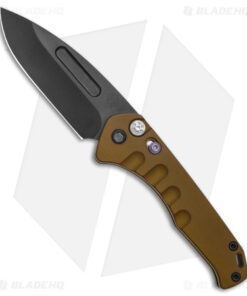 Medford Praetorian Swift Automatic Knife Yellow Aluminum Drop Point (3.3" PVD)
