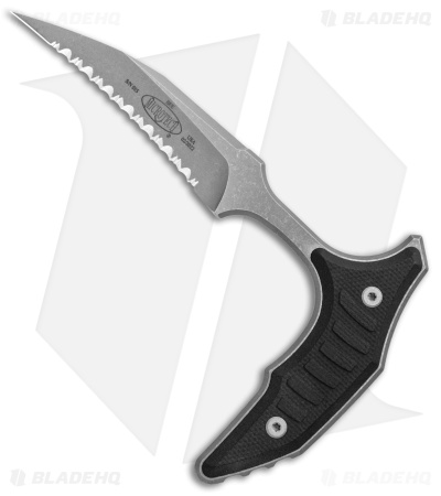 Microtech BEE S/E Wharncliffe Double Push Daggers Black G-10 (2.5" AP Full Serr) - Image 2