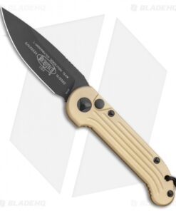 Microtech LUDT Automatic Knife Champagne Gold (3.4" Black)