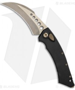 Microtech Custom Hawk Automatic Knife Apocalyptic (4" Two Tone Bronze) 507-MCK
