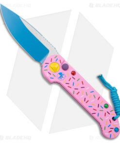 Microtech Exclusive Dessert Warrior LUDT Automatic Knife (3.4" Blue)