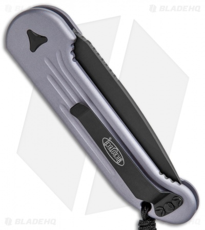 Microtech LUDT Automatic Knife Gray (3.4" Black) 135-1GY - Image 3