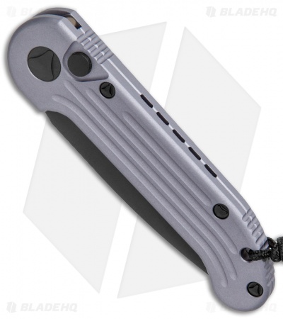 Microtech LUDT Automatic Knife Gray (3.4" Black) 135-1GY - Image 2