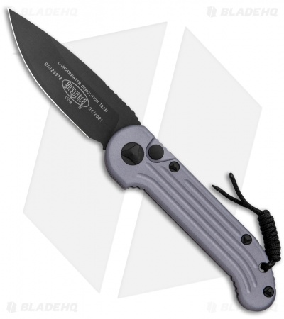 Microtech LUDT Automatic Knife Gray (3.4" Black) 135-1GY