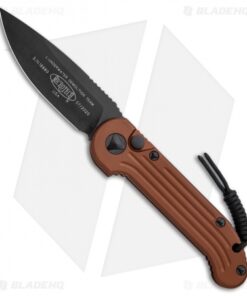Microtech LUDT Automatic Knife Tan Aluminum (3.4" Black)