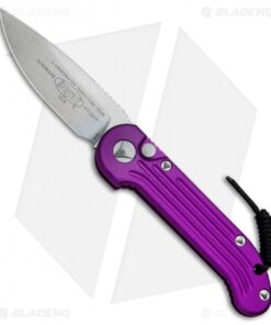 Microtech LUDT Automatic Knife Violet (3.4" Stonewash) 135-10 VI
