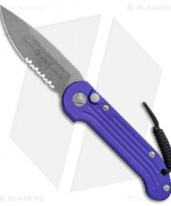 Microtech LUDT Automatic Knife Purple (3.4" Apocalyptic) 135-11APPU