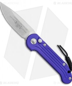 Microtech LUDT Automatic Knife Purple (3.4" Stonewash) 135-10PU