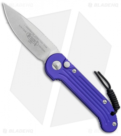Microtech LUDT Automatic Knife Purple (3.4" Stonewash) 135-10PU