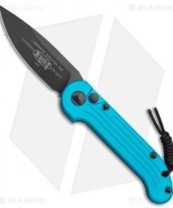 Microtech LUDT Automatic Knife Turquoise (3.4" Black) 135-1TQ