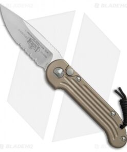 Microtech LUDT Automatic Knife Tan (3.4" Satin Serr) 135-5TA