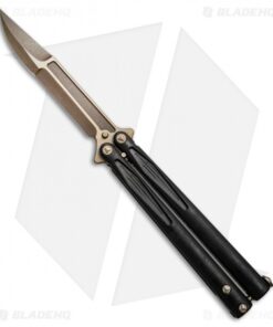 Marfione Custom Microtech Tachyon III Balisong DLC Ti (4.5" Bronzed Apocalyptic)