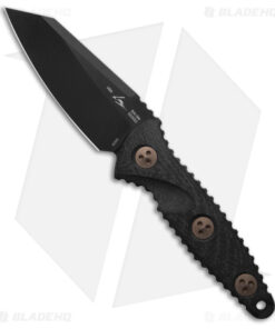 Microtech Socom Alpha Mini Warcom Fixed Blade Knife Black Carbon Fi (3.7" DLC)