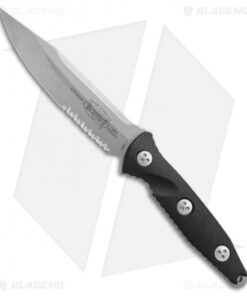 Microtech Socom Alpha Fixed Blade Knife Black G-10 (5" Apocalyptic Serr)