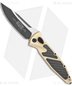 Microtech Socom Elite S/E Automatic Knife Gold/CF (4" Two-Tone) 160A-1CGCFI