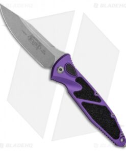 Microtech Socom Elite S/E Automatic Knife Purple (4" Stonewash) 160A-10PU