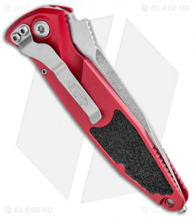Microtech Socom Elite S/E Automatic Knife Red (4" Stonewash Ser) 160A-11RD - Image 3