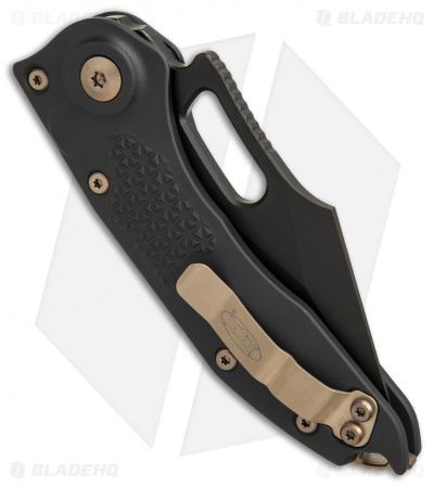 Microtech Stitch Automatic Knife Black (3.75" Black DLC) - Image 3