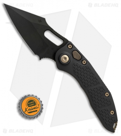 Microtech Stitch Automatic Knife Black (3.75" Black DLC) - Image 4