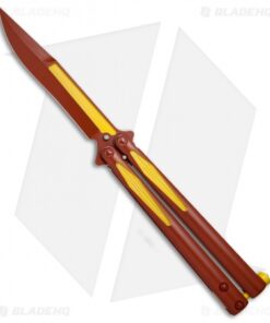 Microtech Tachyon III Balisong Butterfly Flash (4.5" Red/Yellow) 173-1FL
