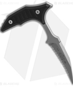 Microtech Bastinelli Bee Wharncliffe Push Dagger Black G-10 (2.5" BB Full Serr)