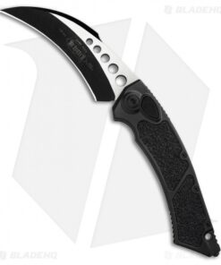 Microtech Hawk Black Tactical Automatic Knife (4" Black) 166-1T