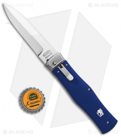 Mikov 241 Predator Lever Lock Automatic Knife Blue (3.75" Polish) - Image 4