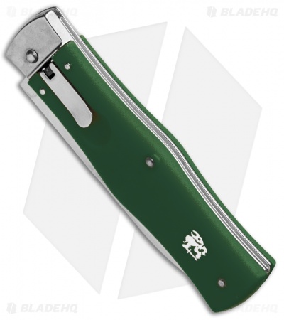 Mikov 241 Predator Bayo Lever Lock Automatic Knife Green (3.75" Polish) - Image 2