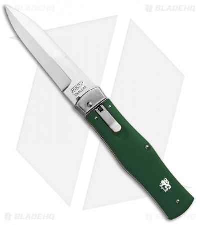 Mikov 241 Predator Bayo Lever Lock Automatic Knife Green (3.75" Polish)