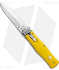 Mikov 241 Predator Lever Lock Automatic Knife Yellow (3.75" Polish)