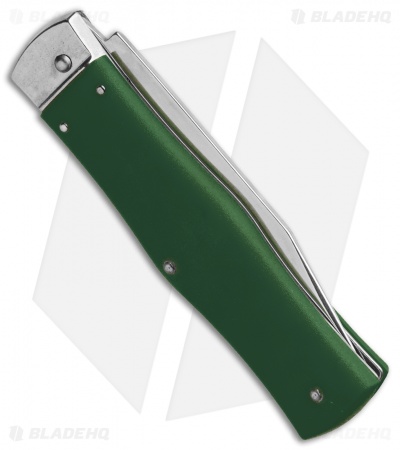 Mikov 241 Predator Leverlock Automatic Knife ABS Green Clip Point (3.75" Polish) - Image 3