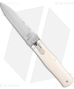 Mikov 241 Predator Lever Lock Automatic Knife Camel Bone (3.75" Polish)