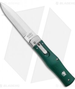 Mikov 241 Predator Lever Lock Auto Knife ABS Green (3.75" Polish) Pocket Clip