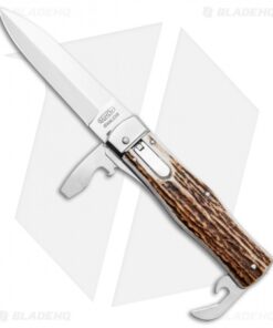 Mikov 241 Predator Multi-Tool Automatic Knife Light Stag (3.7" Polish)