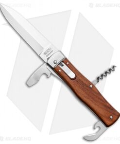 Mikov 241 Predator Multi-Tool Auto Knife Wood (3.75" Polish) Pocket Clip