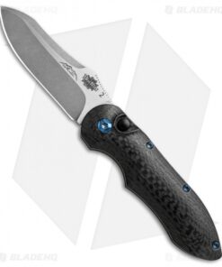 Jerry Moen Blue Max 2 Automatic Knife Carbon Fiber (3.1" Two-Tone)