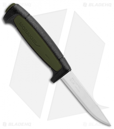 Morakniv Basic 511 Fixed Blade Knife Black/OD Green (3.5" Satin) - Image 2