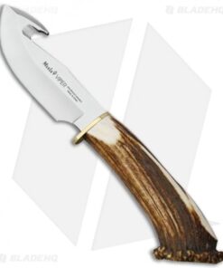 Muela Viper Fixed Blade Knife Crowned Stag Horn (4.375" Satin)