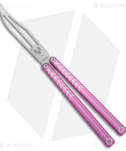Nabalis + Will Hirsch The Vulp Butterfly Balisong Trainer Pink Al (4.4" BB)