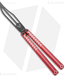 Nabalis + Will Hirsch The Vulp Butterfly Balisong Trainer Red (4.4" Black)