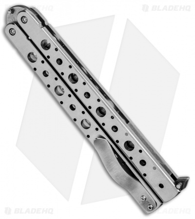 Nathan Dewey Custom Deviant Balisong Butterfly Knife (4.375" Damascus) - Image 3