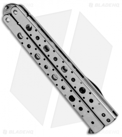 Nathan Dewey Custom Deviant Balisong Butterfly Knife (4.375" Damascus) - Image 2