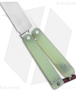 Nathan Dewey Custom Gremlin Balisong Wharncliffe Knife Jade G-10 (1.8" Hollow)