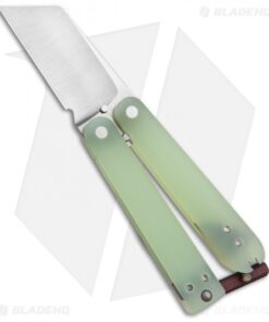 Nathan Dewey Gremlin Mini Balisong Knife Jade G-10 (2" Satin 440C)