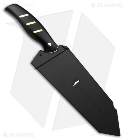 Olight-Oremake Sheepdog Kiritsuke Kitchen Knife Black G-10 (8" Damascus) - Image 4