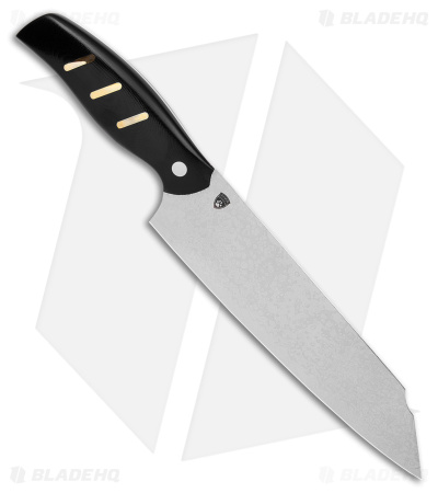 Olight-Oremake Sheepdog Kiritsuke Kitchen Knife Black G-10 (8" Damascus) - Image 3