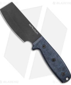 Ontario OKC RAT-3 Utility Fixed Blade Knife Black Micarta (3.5" Black)