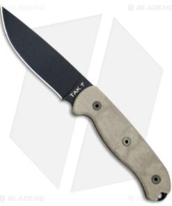 Ontario TAK-1 Fixed Blade Knife Micarta (4.75" Black) OKC 8671